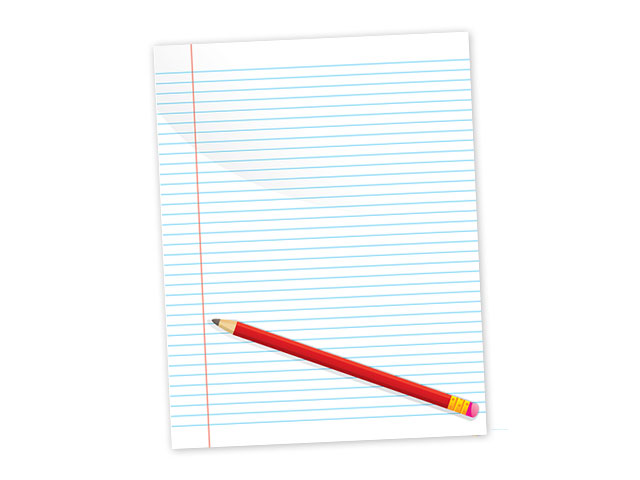 pen on top of a piece of paper
